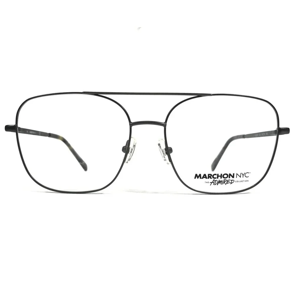Marchon NYC Eyeglasses Frames M-2500 033 Dark Grey Square Full Rim 54-16-145
